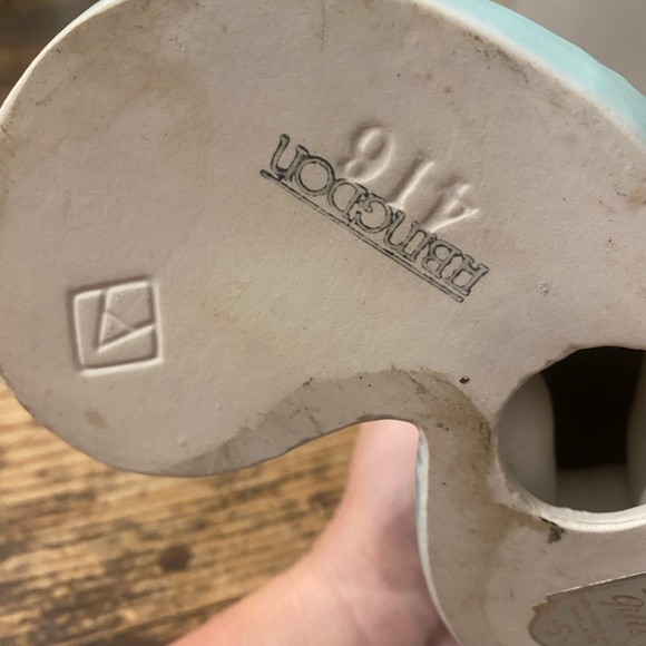 ABINGDON PEACOCK STATUE rare robins egg blue - Picture 5 of 5